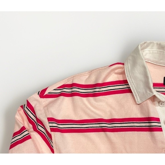 Dairy Boy The American Rugby Shirt Palm Beach Pink M/L Long Sleeve Embroidered - Picture 5 of 15